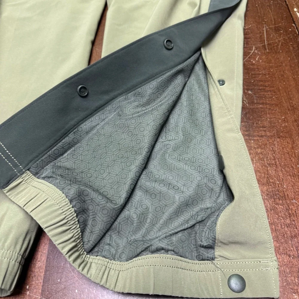 Under Armour Rush Utility Pants Mens Small Olive Green Snap Side 1366190